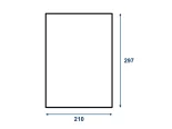 Samolepící bílé matné etikety 210x297 mm 1ks na A4
