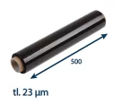 Stretch fólie černá ruční 500mm / 23µm / 162m průtažná