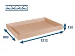 Víko skládací na EUROBOX 1212x808x120 5VVL