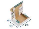 Zásilková krabice A5+ 215x155x43 SECURE