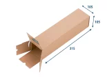 Zásilkový tubus A3 z vlnité lepenky - 105x105x315