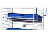 Závěsná police drátěná s okraji 25mm pro KT-3 rozměr 900x625x1630