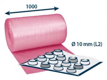 Bublinková fólie v roli šíře 1000mm antistatická