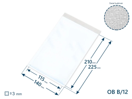 Bublinková obálka B/12