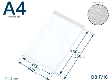 Bublinková obálka F/16