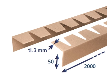 Hrana papírová 50x50x3 - délka 2000 flexibilní