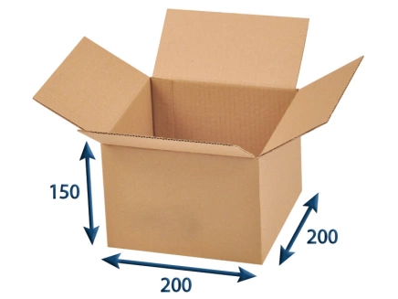 Kartonová krabice 200x200x150 3VVL klopová