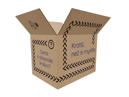 Kartonová krabice 400x300x300 3VVL klopová, digitální tisk