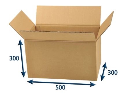 Kartonová krabice 500x300x300 5VVL klopová