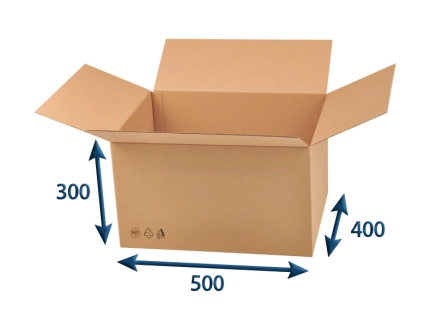 Kartonová krabice 500x400x300 3VVL klopová