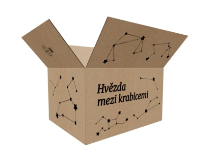 Kartonová krabice 500x400x300 3VVL klopová, digitální tisk