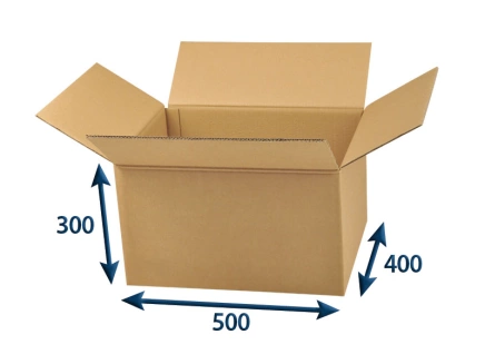 Kartonová krabice 500x400x300 5VVL klopová