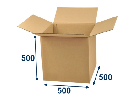 Kartonová krabice 500x500x500 5VVL klopová