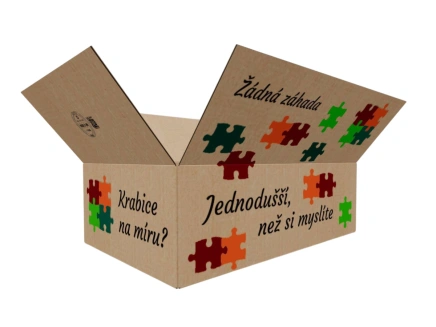 Kartonová krabice 600x400x200 3VVL klopová, digitální tisk