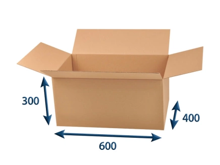 Kartonová krabice 600x400x300 3VVL klopová