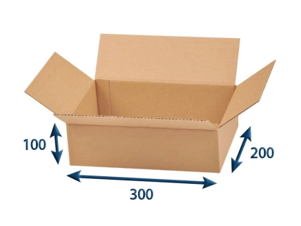 Kartonová krabice 300x200x100 3VVL klopová