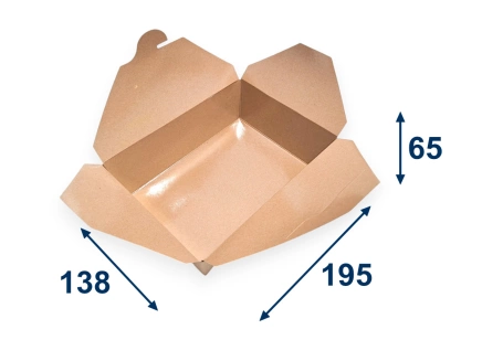Krabička na jídlo L 195x138x65 mm - 2000ml