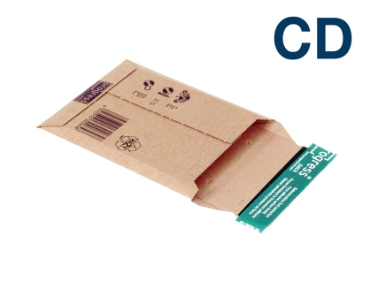 Obálka zásilková -1-2CD DIN 127x145x-25 mikrovlnná lepenka