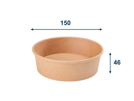 Papírová miska 500 ml, průměr 150 mm