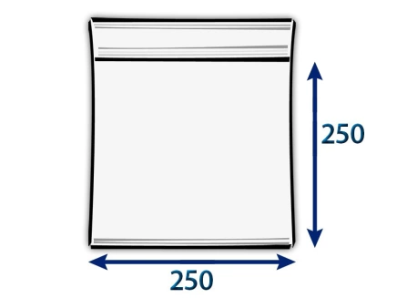 Sáček rychlouzavírací PE 250x250/0,09