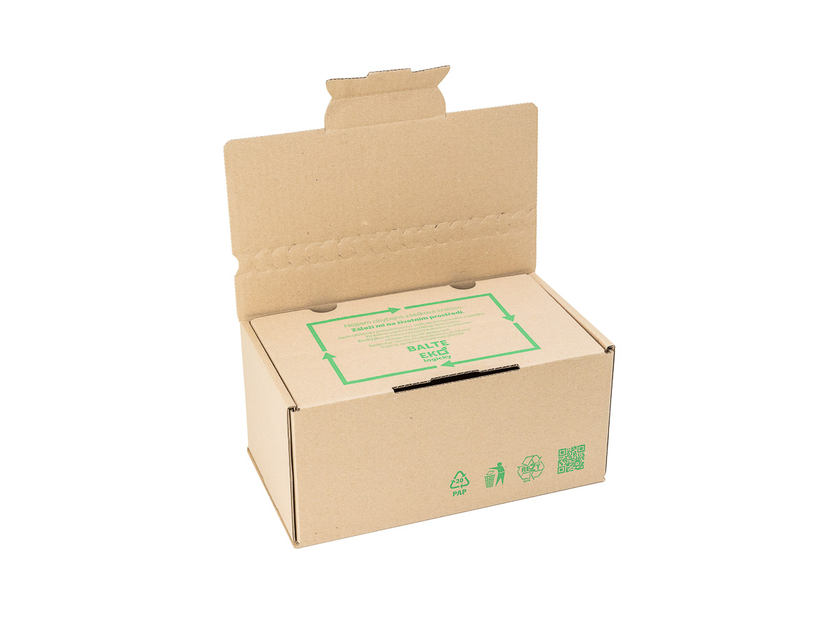 10 ks - Zásilková krabice EKOBOX 260x155x125 3VVL