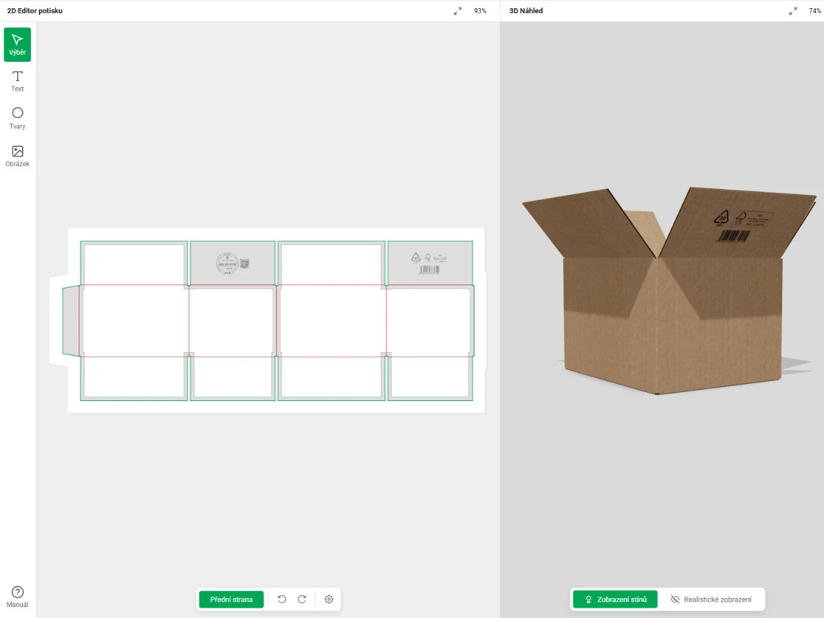 Zásilkové krabice s individuálním potiskem - 006