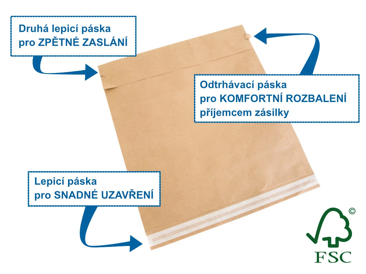 Papírová obálka zásilková - 003