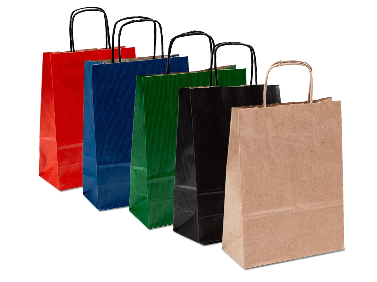 Dárková papírová taška s krouceným uchem - 001