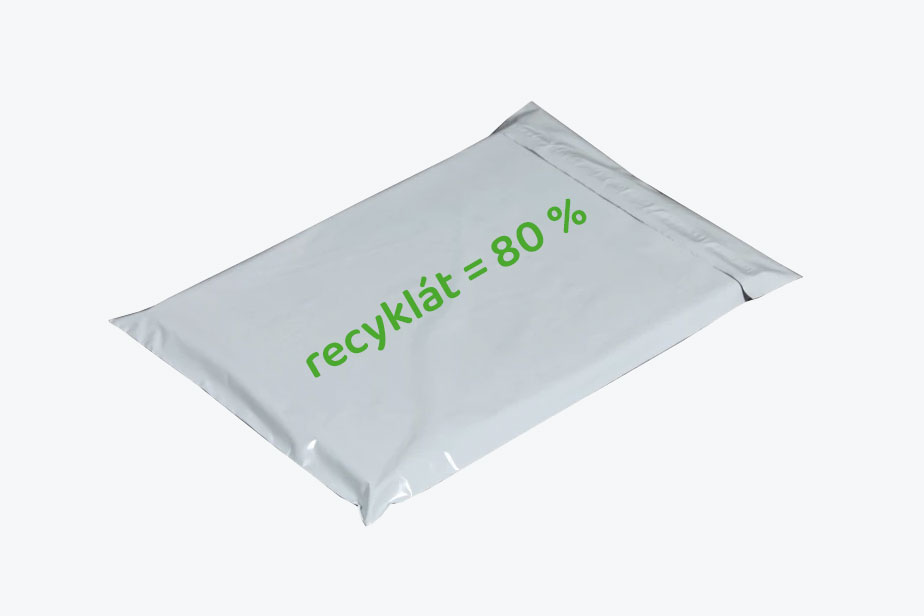 plastová obálka z recyklátu