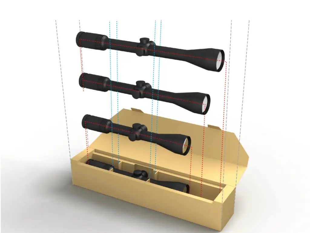obal na puškohledy 3D