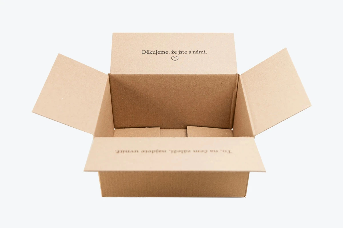 krabice s poděkováním