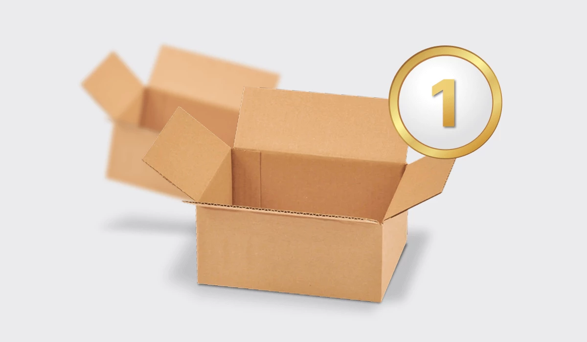 krabice z třívrstvé vlnité lepenky