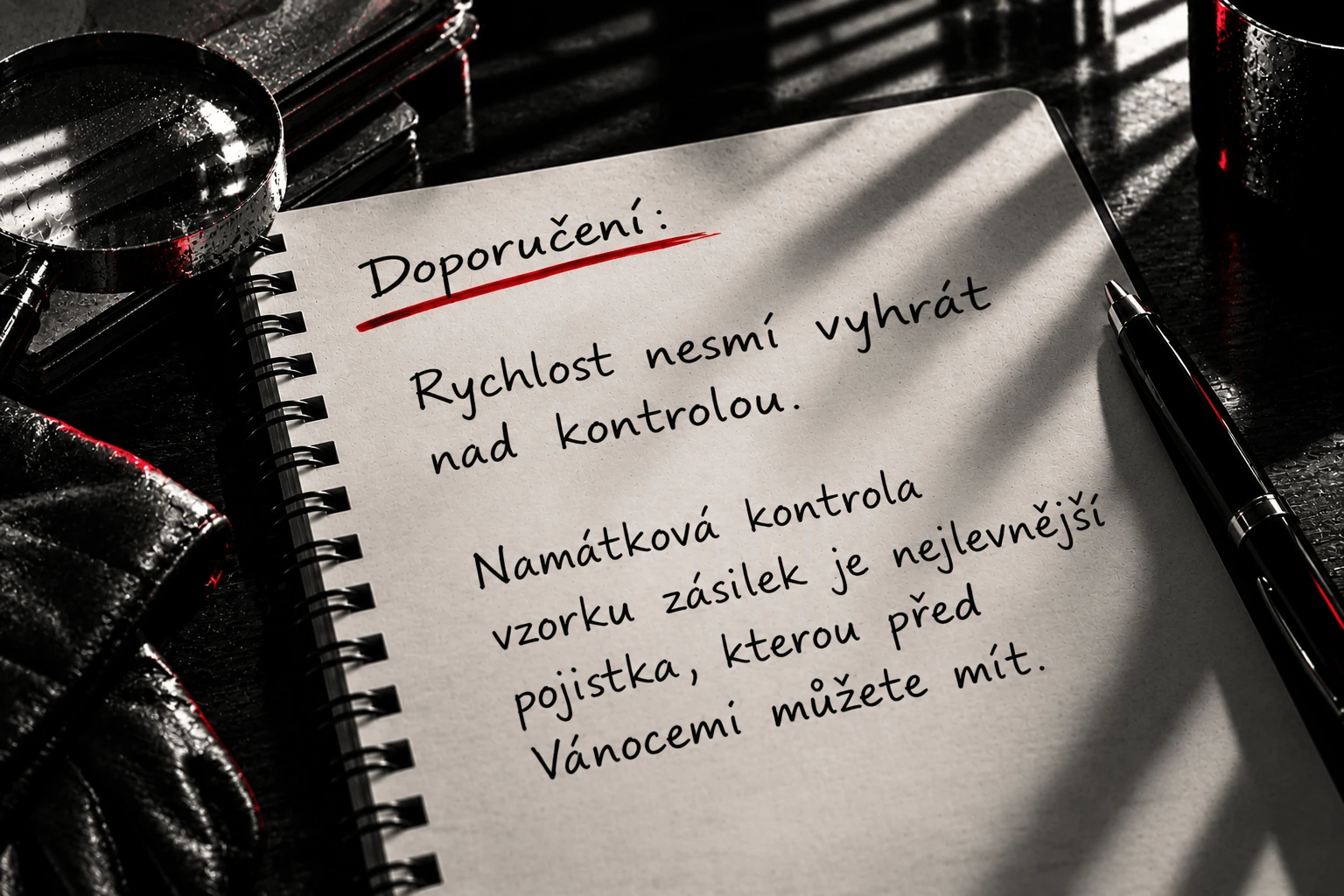 Místo činu: Kontrola vzorků