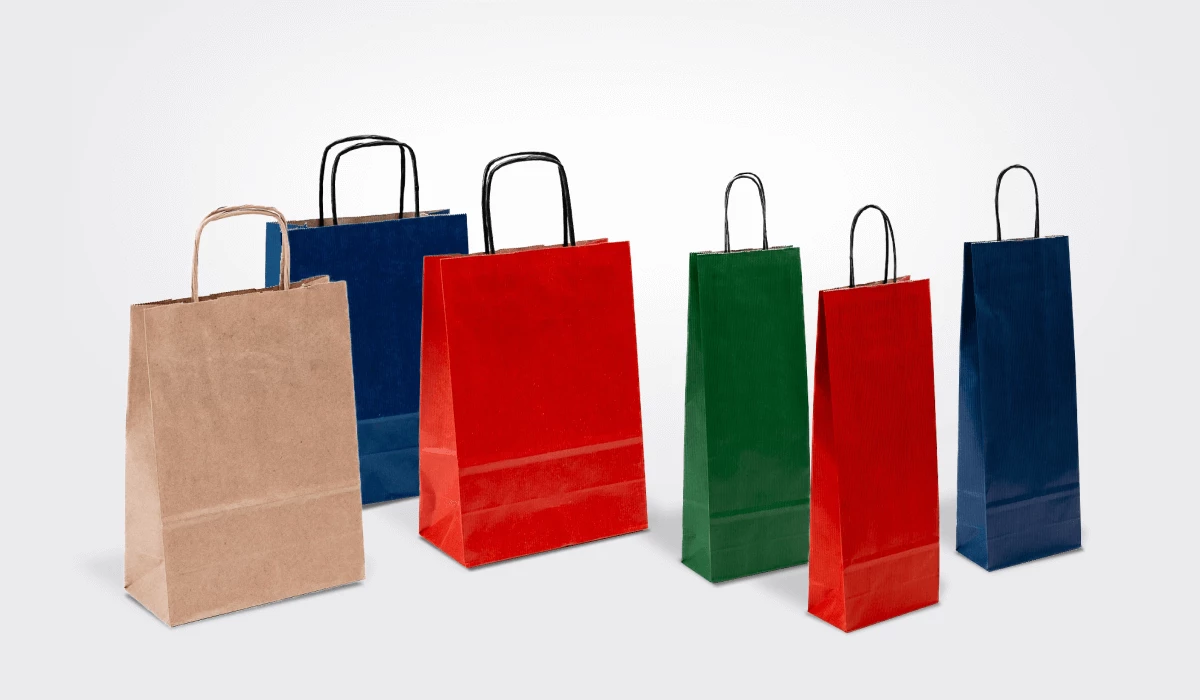barevné dárkové tašky