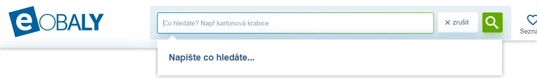 Vylepšené hledání na Eobaly.cz